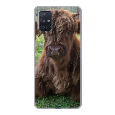 Produktbild von MuchoWow® Handyhülle Schutzhülle Hülle für Samsung Galaxy A71 Schottischer Highlander - Kröte - Tiere Silikon Softcase Handy Hülle - Kartenbesitzer