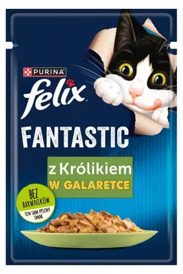 Image de Purina Felix Fantastic lapin en gelée - nourriture humide pour chats - 85 g