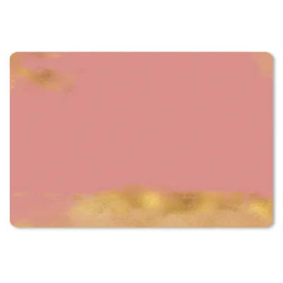 Produktbild von MuchoWow® Mauspad Mousepad Muster - Rosa - Gold 27x18 cm - Mousepads - Maus Mat - Pad - Mausunterlage - Büroartikel - Desk Matten