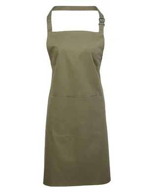 Obrázek produktu pro Premier Workwear PR154 | Colours Zástěra s kapsou - 72 x 86 cm - pratelná do 60 - Barva: olivová (cca Pantone 378) - Rozměr: 72 x 86 cm