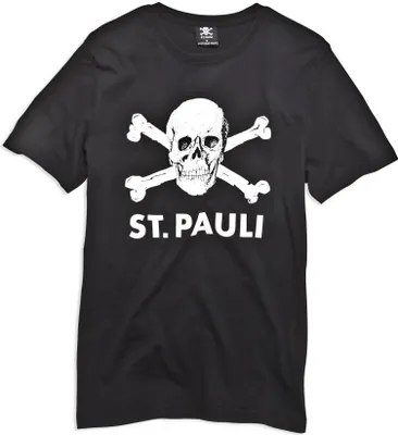 Produktbild von FC St. Pauli - T-Shirt Totenkopf - schwarz