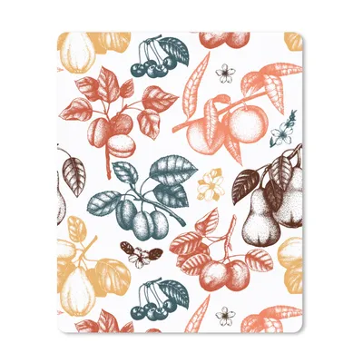 Produktbild von MuchoWow® Mauspad Mousepad Obst - Jahrgang - Baum - Design 30x40 cm - Mousepads - Maus Mat - Pad - Mausunterlage - Mausmatten