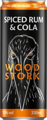 Obrázek produktu pro Wood Stork Spiced Rum & Cola 330ml