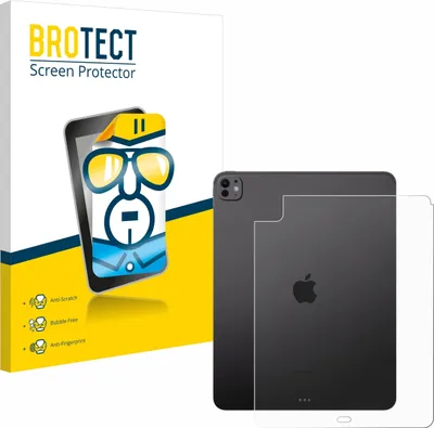Produktbild von Für Apple iPad Pro 13" WiFi 2024 (Rückseite) Schutzfolie BROTECT Displayschutz Display Schutz Folie Klar Transparent