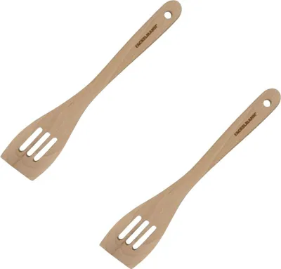 Image de Set de 2 ustensiles de cuisine spatule en bois Fackelmann Nature