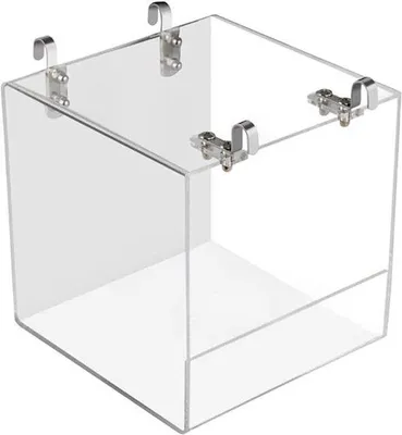 Produktbild von Famanu Vogelbad mit Haken - Acryl, transparent, einfach zu reinigen