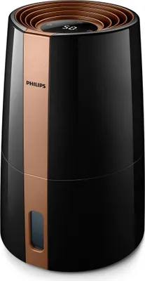 Produktbild von Philips Luftbefeuchter 3000 Series, NanoCloud für bis zu 99% weniger Bakterien, bis 45 m², Schwarz (HU3918/10)