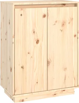 Produktbild von vidaXL Schuhschrank 60x35x80 cm Massivholz Kiefer