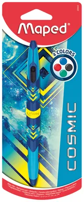 Image de Maped Stylo à bille 4 couleurs Twin Tip COSMIC TEENS rose