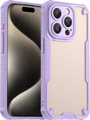 Obrázek produktu pro Pouzdro pro Apple iPhone 15 - Zadní kryt Phonesta Shockproof Armor Poloprůhledné - Fialové