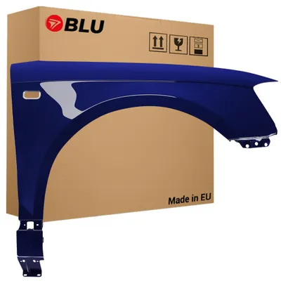Obrázek produktu pro BLU Blatník náhrada pro Audi A3 8P LZ5J Pravý Modrý MoroBlau | 2003-2008 | Přední | Lakovaný | Připravený k montáži | Pozink, Obrázek vytvořený pomocí AI