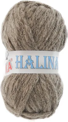 Produktbild von 100g Strick-Garn Halina by Vlnika Strick-Wolle Wolle Farbauswahl, Farbe:709 graubraun