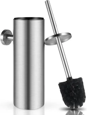Produktbild von Hand- und Stand-Toilettenschaufel - Edelstahl - Einzelstück - Silber - 8,8 x 8,8 x 39 cm