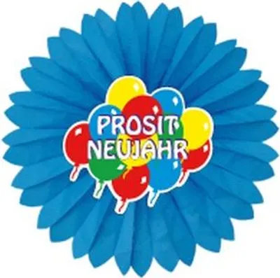 Produktbild von Dekofächer Prosit Neujahr mit Aufdruck