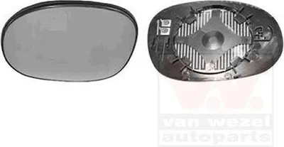 Produktbild von VAN WEZEL Spiegelglas Außenspiegel Links für CITROËN XSARA PICASSO (N68) Konvex Beheizbar 0957837