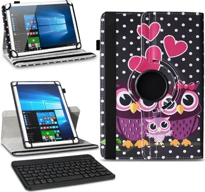 Produktbild von Tablet Tasche Tastatur Hülle Samsung Galaxy Tab A8 Schutzhülle Bluetooth CoverFarben:Motiv 4