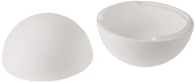 Produktbild von Glorex 6 3803 842 - Styroporkugel teilbar, Halbschalen, weiß, Durchmesser ca. 30 cm, zum vielseitigen Basteln und Dekorieren