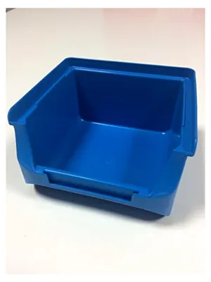 Produktbild von Sichtbox Lagerbox Größe 1 Blau 100x102x60 mm