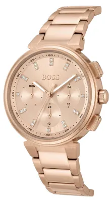 Produktbild von Hugo Boss One Damenuhr Edelstahl Quarzuhr HB1502678