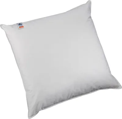 A white pillow is shown against a white background.