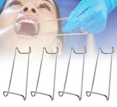Immagine prodotto di Set di divaricatori ergonomici per guance e labbra, progettato per l'odontoiatria