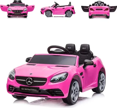 Produktbild von Chipolino Kinder Elektroauto Mercedes Benz SLC300 Fernbedienung MP3 Bluetooth pink