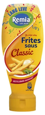 Image de Remia fritessaus classique tube vers le bas (500 ml)