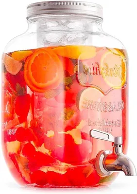 Produktbild von Getränkefontäne 4L Glas mit Hahn