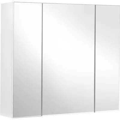 Image de Meuble Haut de Salle de Bain avec 3 Portes Miroir