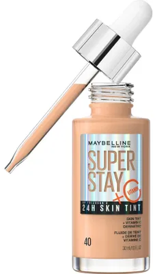 Imagen del producto de Maybelline Superstay, base de maquillaje de larga duración (24 horas), enriquecida con vitamina C, tono 40, 30 ml