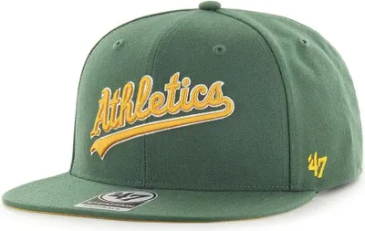 Produktbild von 47 Mlb Oakland Athletics No Shot Script Under Captain Kappe Grün Mann Grün One Size
