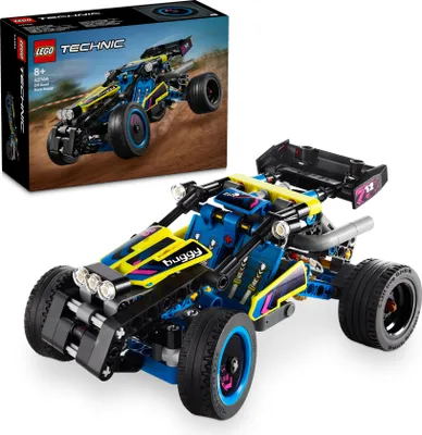 Produktbild von LEGO Technic Offroad Rennbuggy, Auto-Spielzeug für Kinder, Bausatz zum Bauen eines Buggy-Rennautos, Geschenk für 8-jährige Jungs und Mädchen, Rally-Auto-Modell 42164