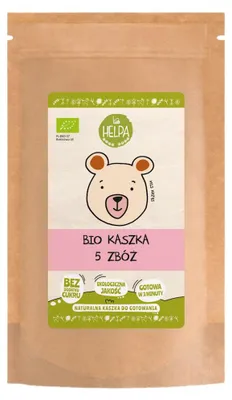 KASZKA 5 ZBÓŻ BEZ DODATKU CUKRÓW BIO 200 g - HELPA