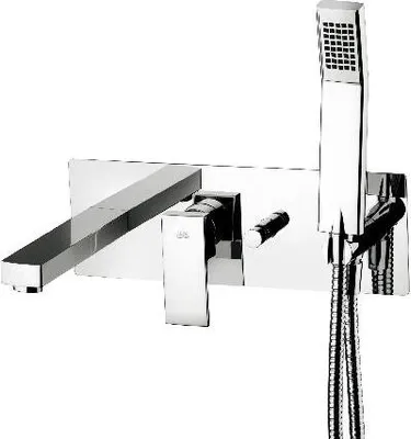 Produktbild von Paffoni Elle - Badewannenarmatur - Unterputz, mit Zubehör und Einbaukörper, chrom EL001CR