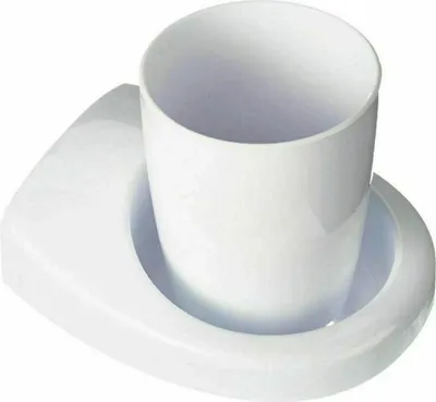 Produktbild von Haceka 1 St UNO Zahnbürstenbecher Zahnputzbecher Becherhalter Kunststoff Weiß