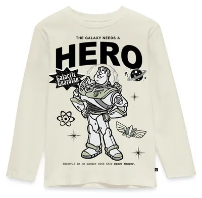 Produktbild von Spreadshirt Toy Story Hero Buzz Lightyear Kinder Premium Langarmshirt, 98/104 (2 Jahre), Naturweiß
