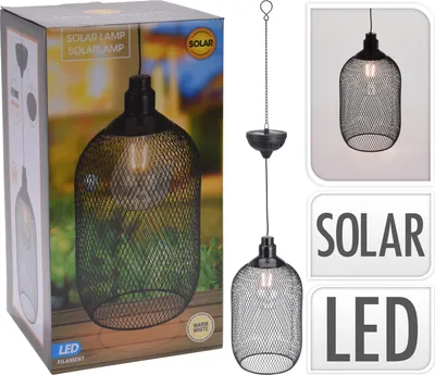 Obrázok produktu pre ProGarden Svietidlo solárne závesné s LED žiarovkou 27 x 15 cm