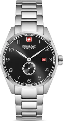 Produktbild von SWISS MILITARY HANOWA Herrenuhr Quarzuhr silber / schwarz onesize Herren 42 SMWGH0000704, SMWGH0000705, SMWGH0000760