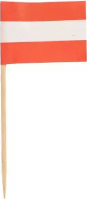 Image de Papstar Deko Picker Drapeaux Autriche Picker 8cm 500 pièces