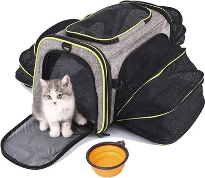 Image de Accessoires de voyage pour animaux de compagnie - Sac de transport pliable et portable pour chiens et chiots