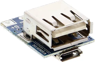 Produktbild von 5V Step Up Laderegler für Lithiumbatterie - 134N3P Chip, 1200 mA, Micro USB & USB-A