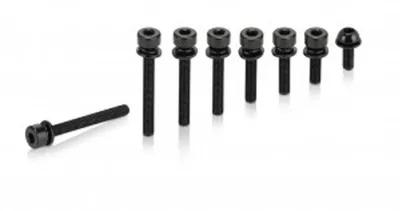 Image de XLC Boulons pour adaptateur flatmount M5x24mm, tête standard, set de 2, noir (pack de 2)
