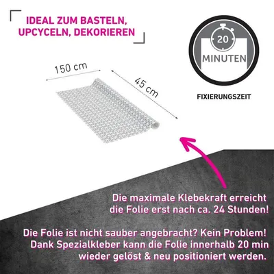 Produktbild von Klebefolie Daniela taupe - 45x150cm