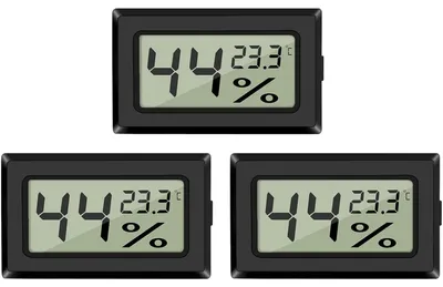 Immagine prodotto di EEEKit Set di 3 termometri digitali LCD per l'ufficio