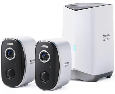 Produktbild von Baseus Security N1 Plus Outdoor Kamera 2K 2-Cam Kit Weiß EU