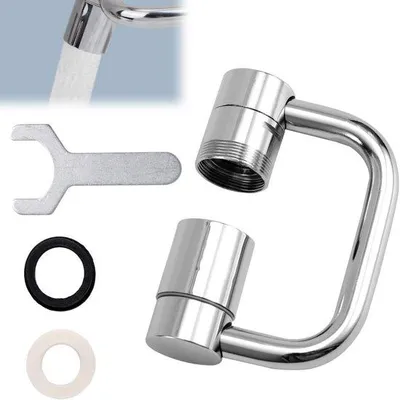 Image de Dailygoods - Rallonge de robinet rotative avec aérateur flexible
