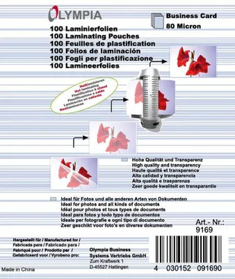 Produktbild von Olympia 9169, Transparent, 100 Stück(e)