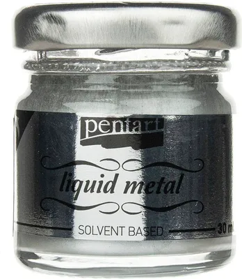 Obrázek produktu pro Tekuté kovové stříbro - Pentart - tekuté kovové stříbro