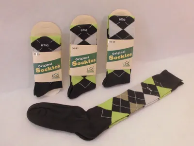 Produktbild von Reitstrümpfe Karostrümpfe Karosocken Reitsocken Strümpfe schwarz braun hellgrün, Größe:29 - 35