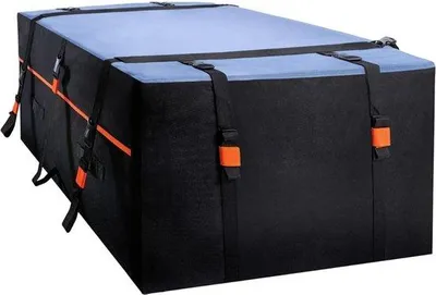 Produktbild von Famanu Dachbox für Autos, wasserdichte Aufbewahrungstasche, 425 Liter, mit stabilen Befestigungsriemen